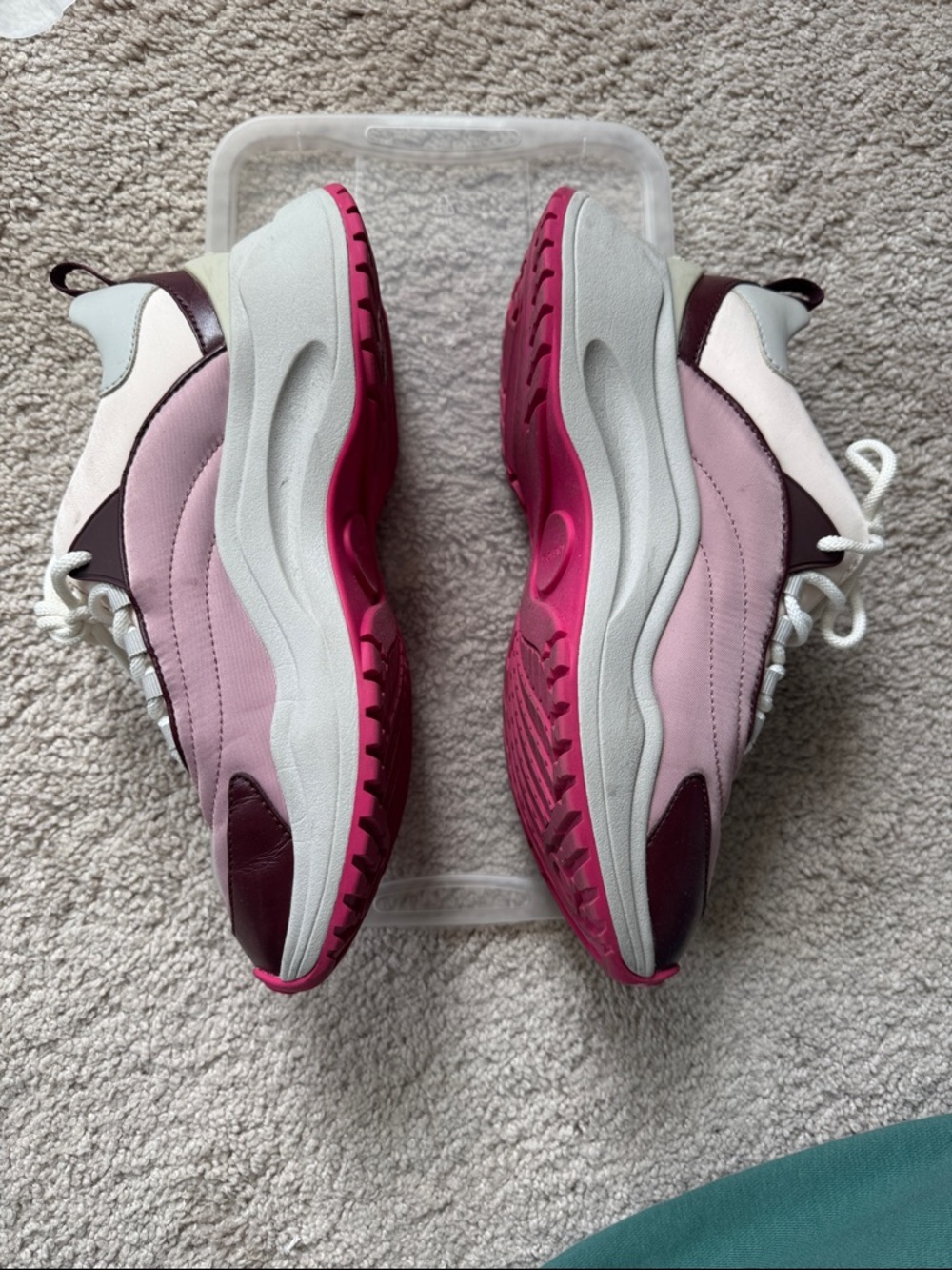 Michael Kors Pink, Cream & Brown Platform Sneakers - Picture 8 of 11